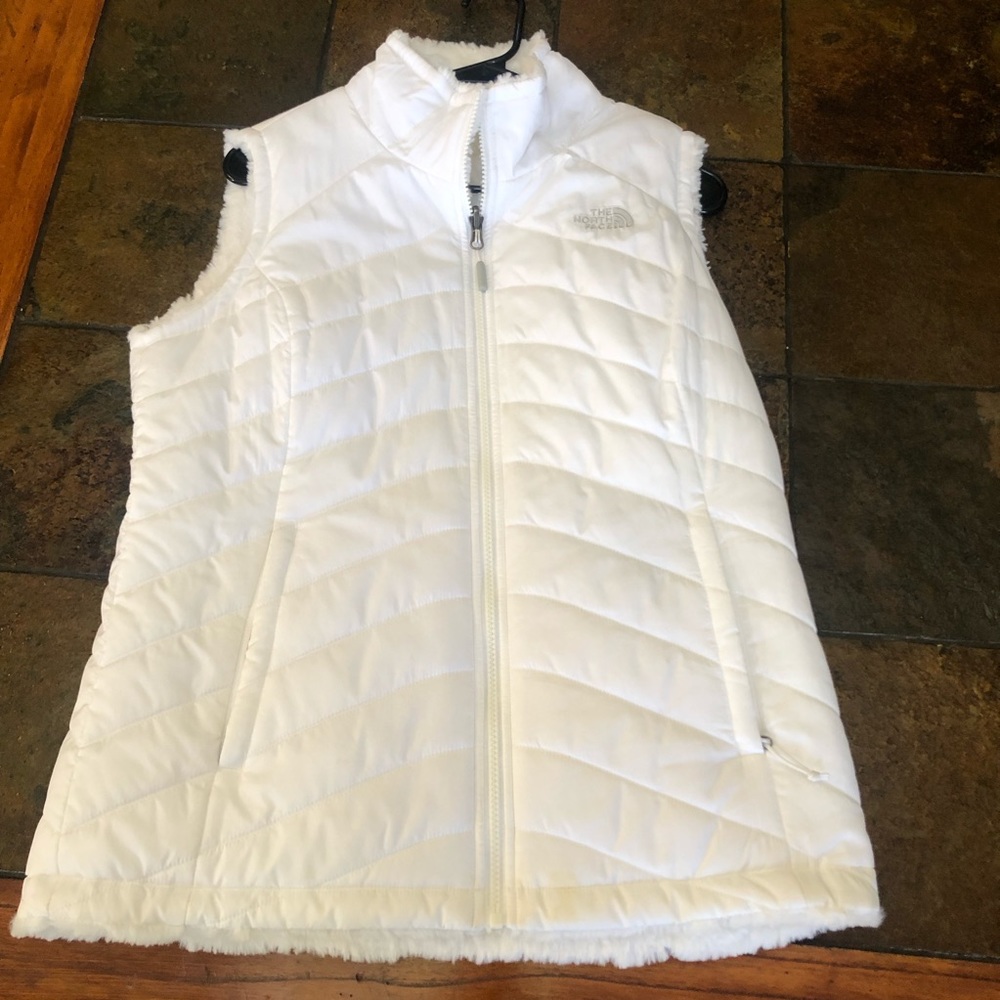 Women’s White The North Face Vest